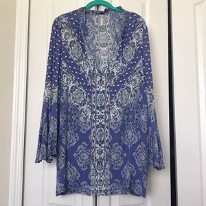 Free People bell sleeve dress